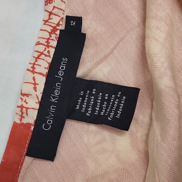 Calvin Klein Jeans floral skirt sz 12 NWOT - Picture 2 of 10